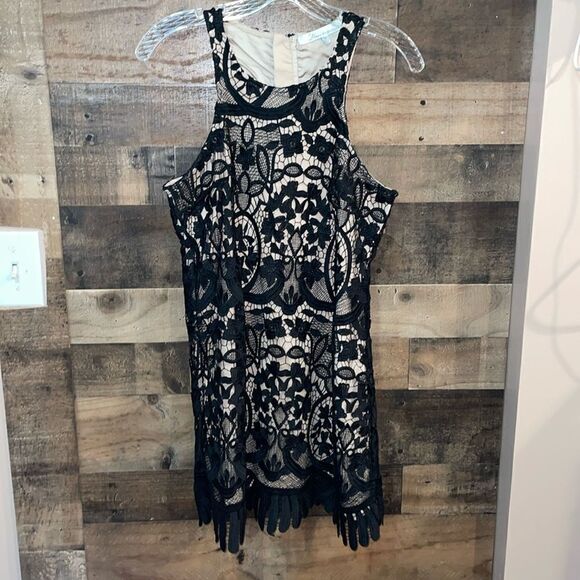 Lovers & Friends Black Lace Caspian Shift Dress - Picture 2 of 8